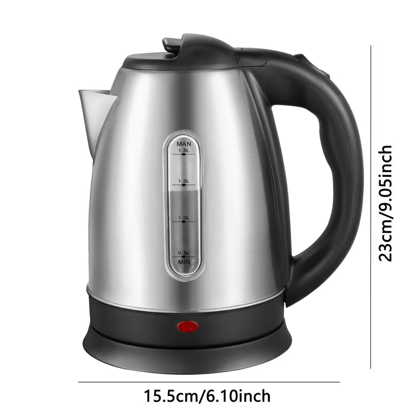 Electric Kettle – Large Capacity, Fast Boiling, Auto Shut-Off & Boil-Dry Protection, Stainless Steel Water Boiler