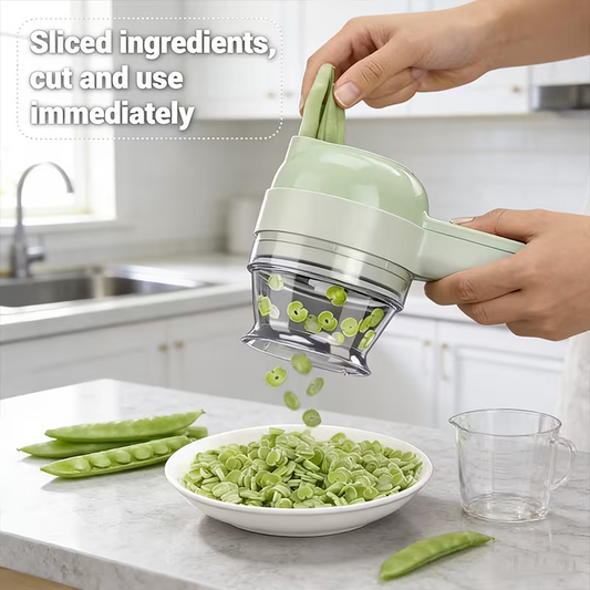 4-in-1 Electric Vegetable Chopper - Cut in 2 Seconds Only